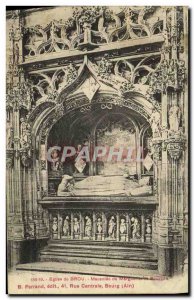 Old Postcard Bourg De Brou Church Mausoleum of Margaret of Bourbon