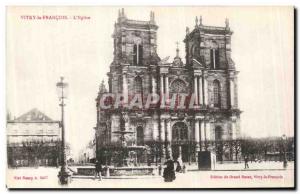 Old Postcard Vitry Le Francois The Church