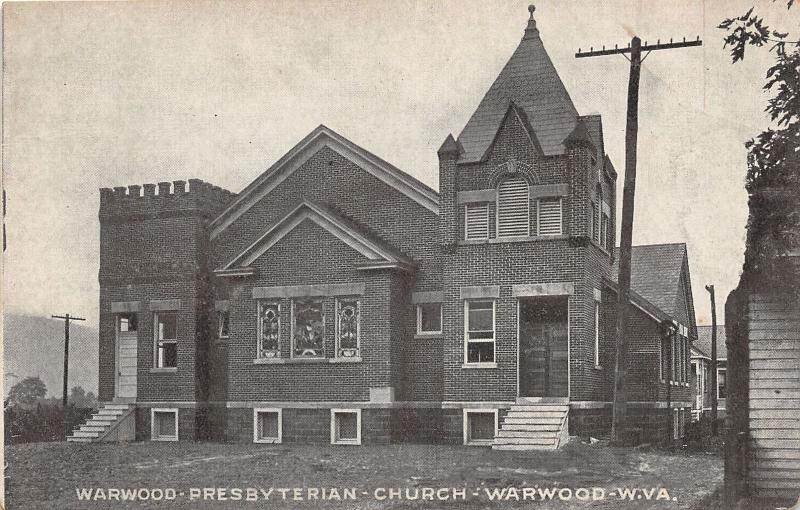 E79/ Warwood West Virginia Postcard Stoops c1910 Presbyterian Church 7