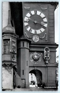 RPPC  BERN, SWITZERLAND Clock Tower ZEITGLOCKENTURM  Real Photo Postcard