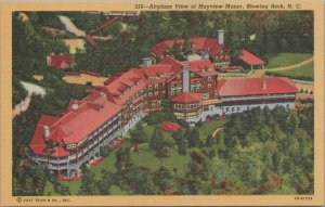 Postcard Airplane View Mayview Manor Blowing Rock NC