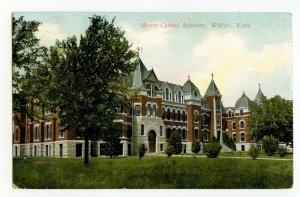 Postcard Mount Carmel Academy Wichita Kans. Kansas Standard View Card