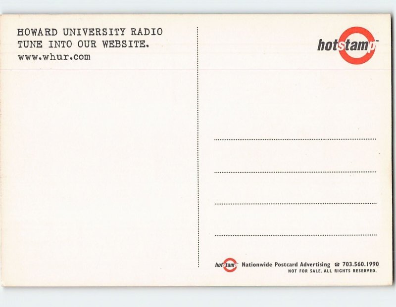 Postcard The Tom Joyner Morning Show, WHUR-FM 96.3, Howard University, D. C.