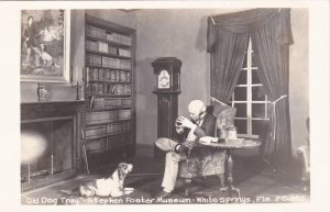 Florida White Springs Stephen Foster Memorial old Dog Tray Real Photo