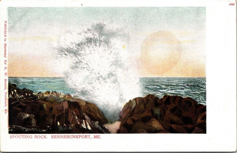 Spouting Rock Kennebunkport ME Maine Antique Postcard UDB UNP Unused 