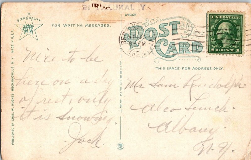 William Lloyd Garrison Monument Old Bennington VT c1920s Vintage Postcard J63