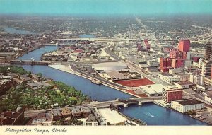 TAMPA, Florida FL  CITY~CURTIS HIXON CONVENTION CENTER Bird's Eye View  Postcard
