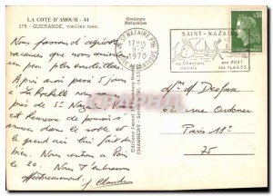 Modern Postcard La Cote d'Amour Guerande old streets