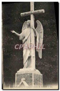 Old Postcard The Angel Lourdes Entree The Calvary