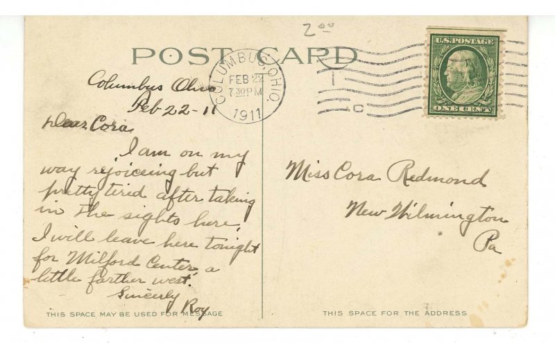 OH - Columbus. Ohio State Capitol & Grounds ca 1911