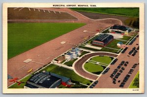 Municipal Airport   Memphis, Tennessee    1943 - Postcard