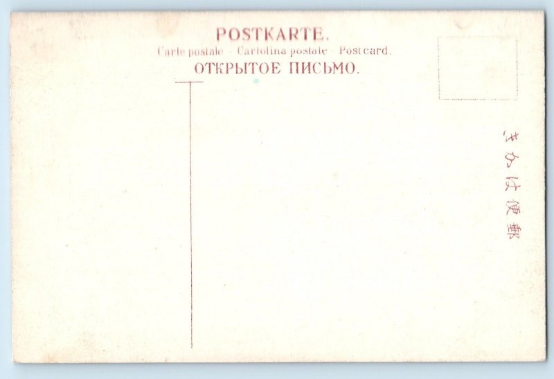 Tochigi Prefecture Japan Postcard Road View in Forest Imaichi Nikko c1910