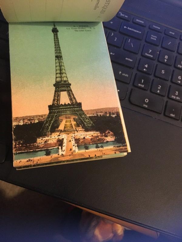 Vintage Postcard Book: 24 Detachable Paris France Postcards , A Leconte 