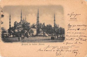 Istanbul Turkey Hagia Sophia Mosque Sultan Ahmed Vintage Postcard AA49088 