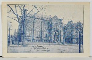 CT New Haven Art School Yale University Early udb Postcard M6