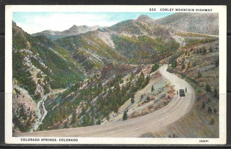 Colorado, Colorado Springs - Corley Mountain Highway- [CO-320]