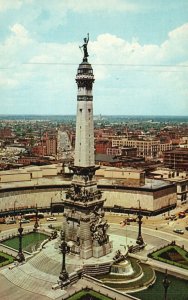 Vintage Postcard Soldiers' & Sailors' Monument Third Highest Shaft Indianapolis