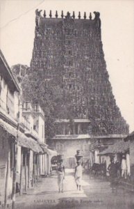 India Calcutta Porte d'un Temple indien