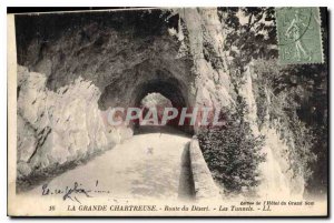 Old Postcard La Grande Chartreuse Desert Road Tunnels