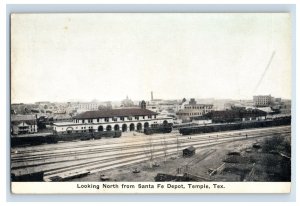 C. 1910 Santa Fe Depot Temple, Tex. Postcard F132E