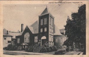 Postcard United Presbyterian Church Freeport PA