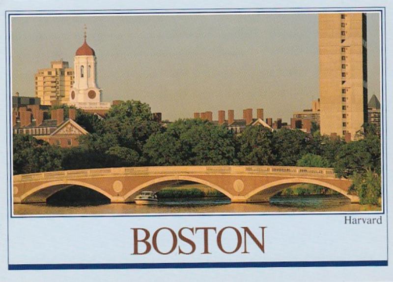 Massachusetts Boston Harvard University and Memorial Bridge