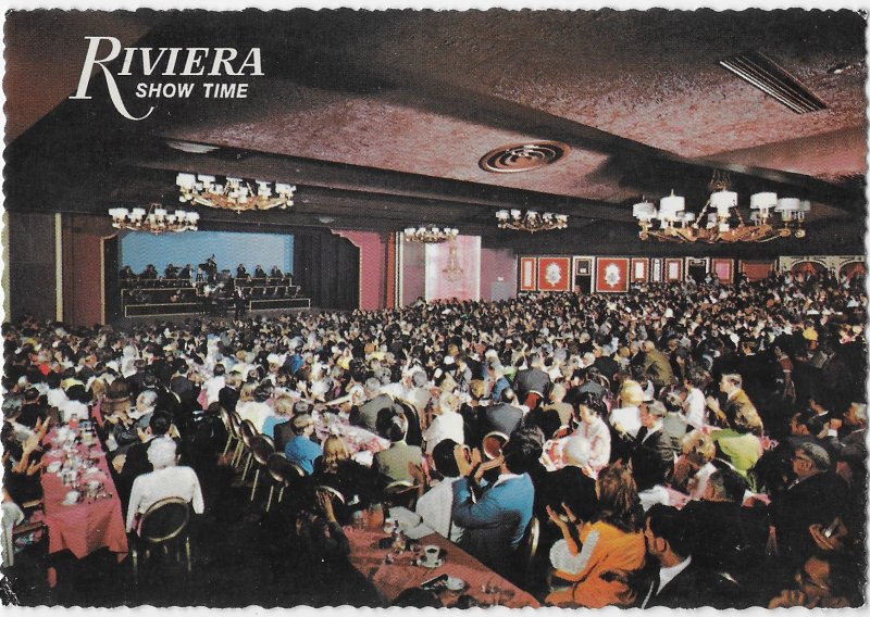 The Riviera  Hotel & Casino Las Vegas Nevada Show Room  Now Demolished 4 by 6