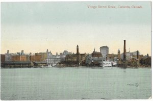 Toronto Canada Yonge Street Dock Valentine & Sons card