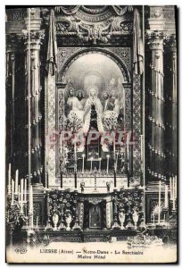 Old Postcard Liesse Notre Dame The Master altar Sanctuary