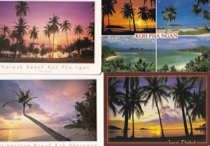 Koh Pha Ngan Thailand 4x Sunset Postcard s