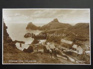 Cornwall KYNANCE COVE The Lizard shows Tea Cafe & Tables c1932 RP Postcard