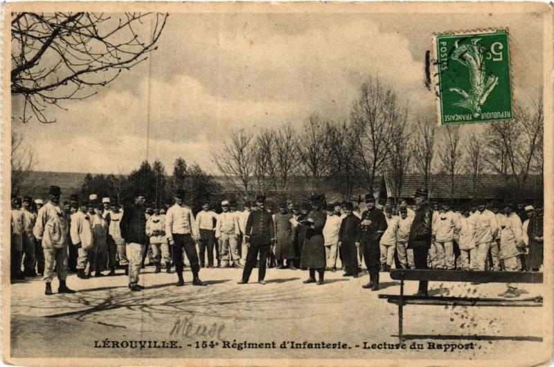 CPA   Lérouville - 154* Régiment d'Infanterie - Lecture du Rapport    (432827)