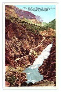 Shoshone Canyon Cody Road To Yellowstone National Park Wyoming Postcard