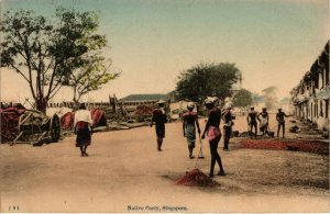 PC CPA SINGAPORE, NATIVE COOLY, VINTAGE POSTCARD (b16286)