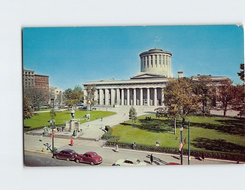 Postcard Ohio State Capitol in downtown Columbus Ohio USA