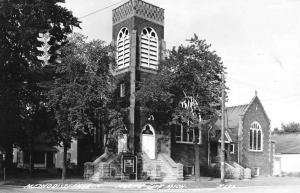 Marine City Michigan Methodist Church Real Photo Antique Postcard K53124