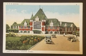 MInt Quebec Canada Canadian Pacific Railway Station Color Picture Postcard