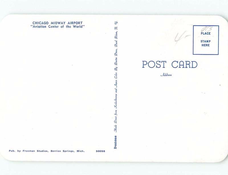 Pre-1980 CHICAGO MIDWAY AIRPORT Chicago Illinois IL E3592