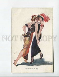 471923 USABAL Lesbian DANCE of to day TANGO Vintage postcard