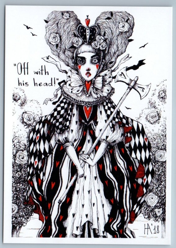 alice in wonderland red queen illustration