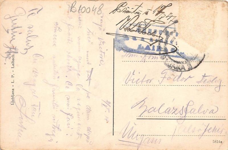 B10048 Ljubljana Laibach nice cancel Censored Laibach 1911 slovenia