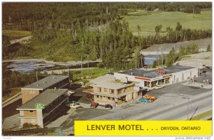 Lenver Motel and Restaurant, Aerial View, DRYDEN, Ontario, Canada, 40-60´