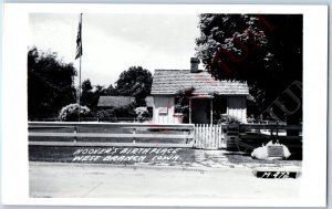 c1940s West Branch, IA RPPC President Hoover's Birthplace Real Photo House A194