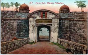 MANILA, Philippines    PARIAN GATE    c1910s    Postcard