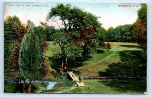 Newark NJ New Jersey Golf Course Forest Hill Postcard