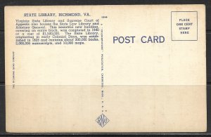 Virginia, Richmond - Library & Supreme Court Of Appeals  - [VA-294]