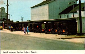 Illinois Amish Hitching Rock In Arthur