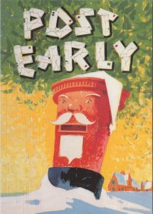 Postal Museum Postcard - GPO Posters of Yesteryear, Post Early Artwork RR18470