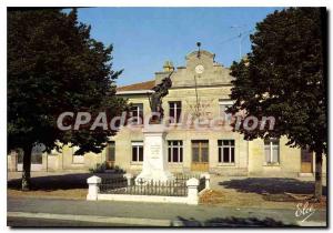 Modern Postcard St Aubin De Blaye The Mayor and the War Memorial