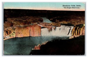 American Falls Birds Eye View Twin Falls Idaho ID UNP DB Postcard P20